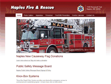 Tablet Screenshot of naplesfireandrescue.org